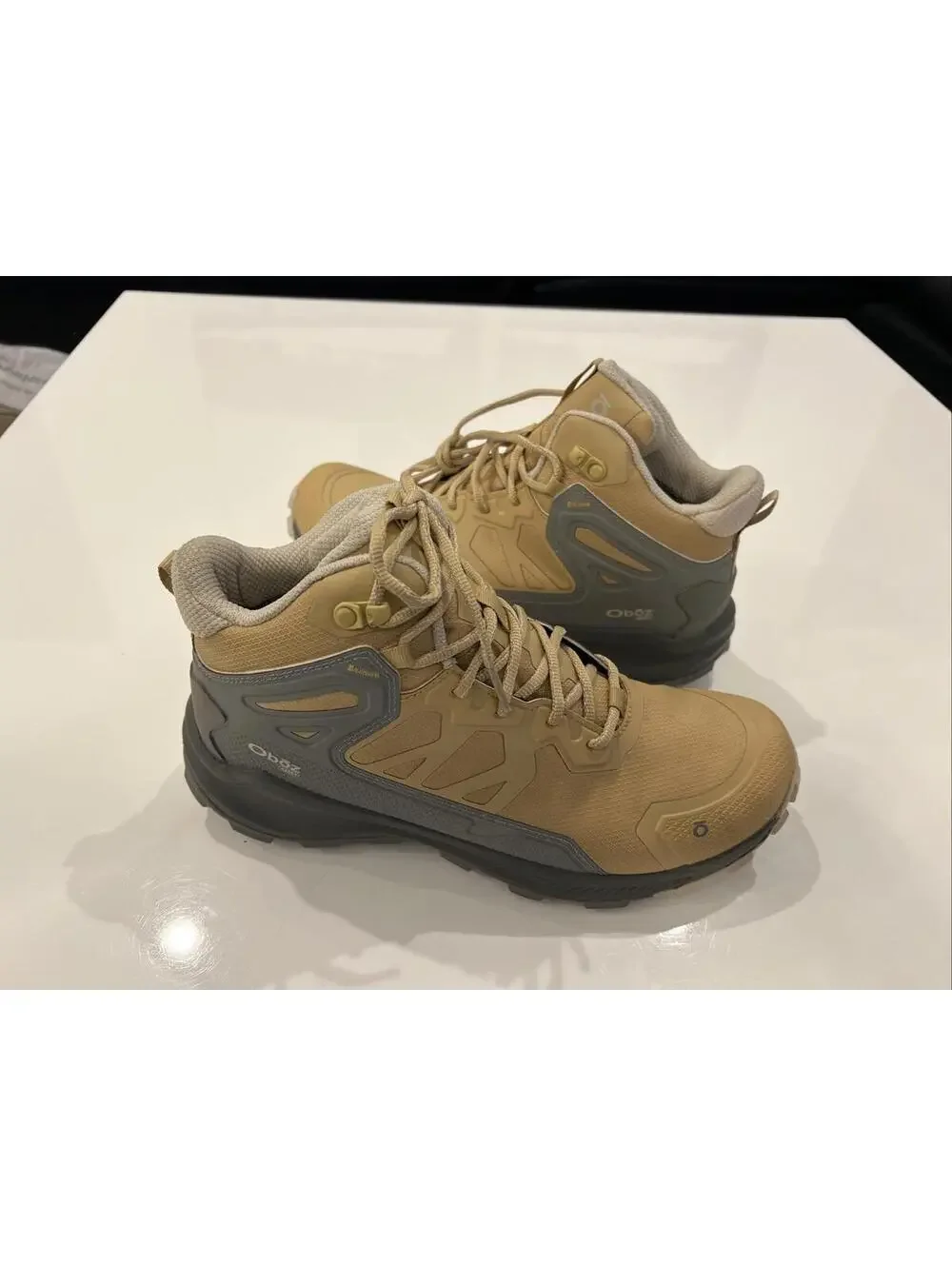 $179 Oboz Women's Size 6.5 Katabatic Mid Acorn Waterproof Trail Boots 46002